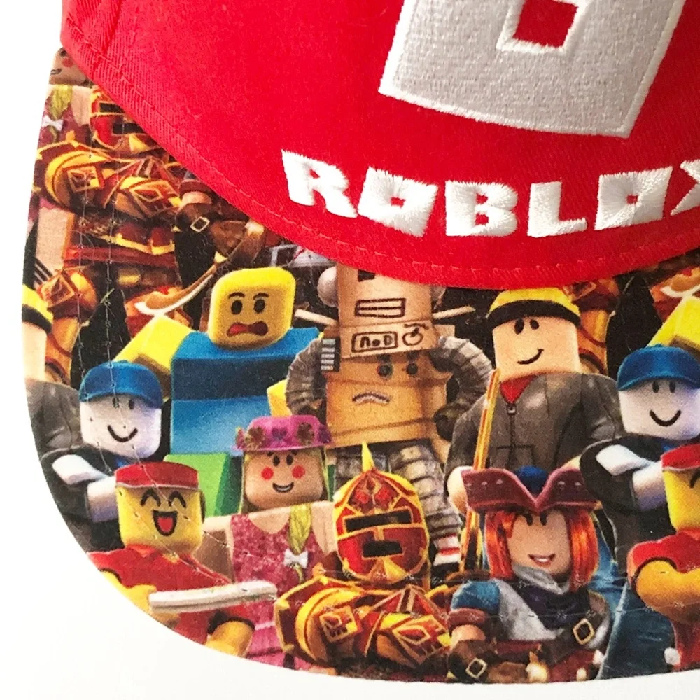 Roblox Snap Back Hat Cap Youth Size OSFM Printed All Over Graphics Bill Clean!